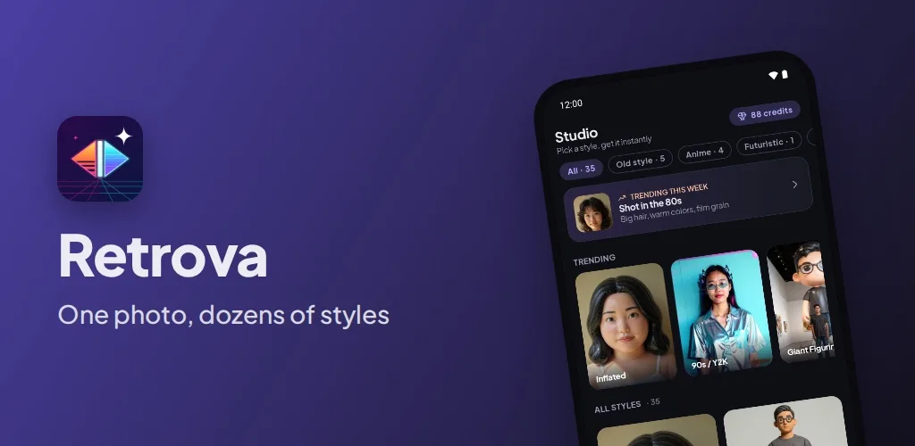 Retrova: AI Photo Style
